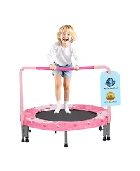 Mecale Kids Trampoline, 36", Foldable Indoor/Outdoor Mini Rebounder w/ Handle, for Ages 3+