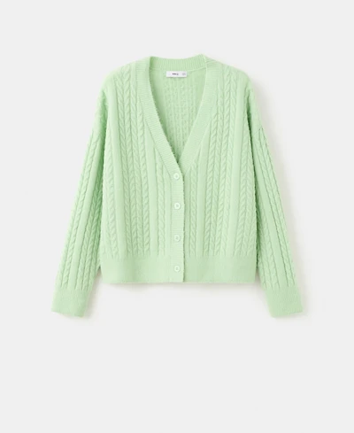 Mango Women's Knitted Braided Cardigan