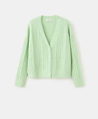 Mango Women's Knitted Braided Cardigan
