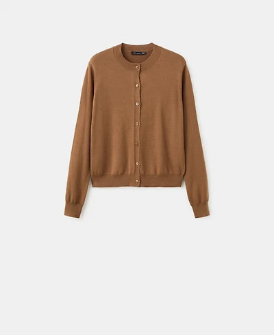 Mango Women's Chunky-Knit Wool-Blend Cardigan