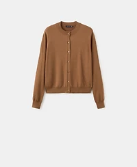 Mango Women's Chunky-Knit Wool-Blend Cardigan