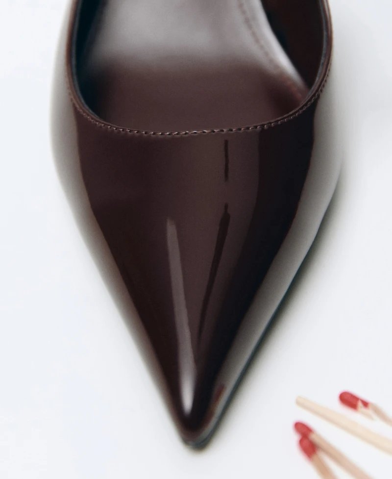 Mango Women's Patent Heeled Shoes