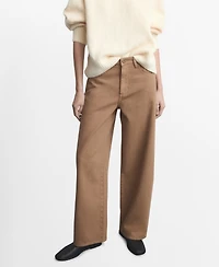 Mango Women's Low-Rise Balloon Jeans