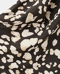 Mango Women's Draped Animal-Print Top