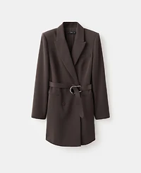 Mango Women's Belt Blazer-Style Dress