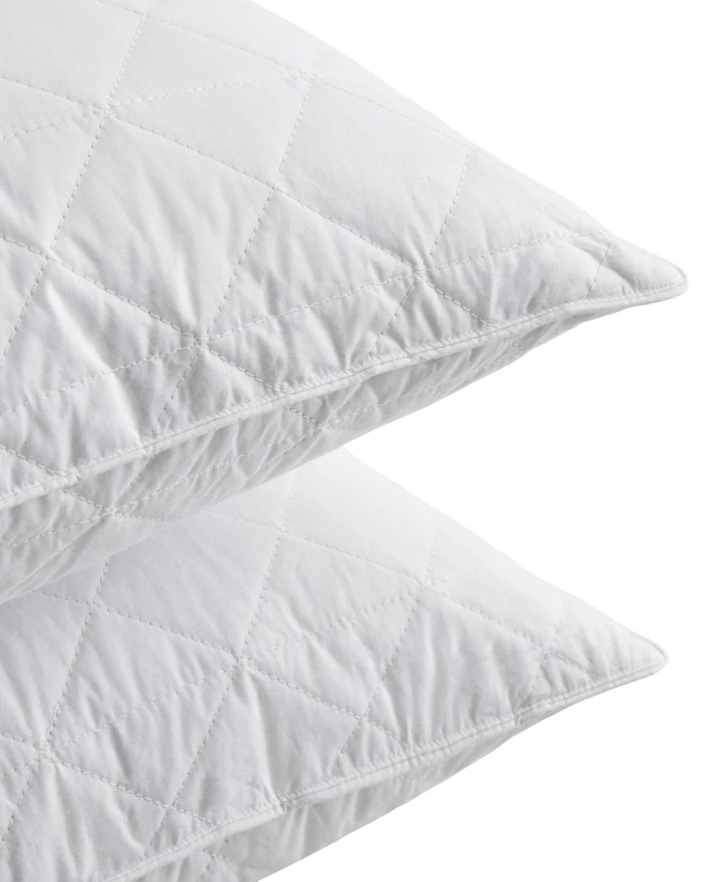 Unikome Wave Quilted Goose Feather 2-Pack Pillows