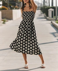 Cupshe Women's Hazy Daisy Floral Midi Beach Dress