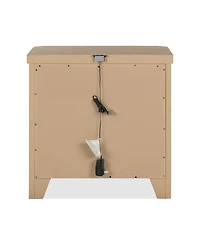 Furniture Marcel 28" Wood 3-Drawer Nightstand