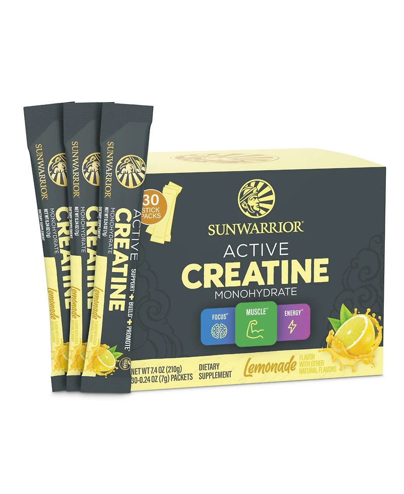 Sunwarrior Us Active Creatine Lemonade 210g Pop Box (30 ct