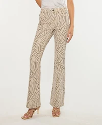 Kancan Women's High Rise Flare Jeans