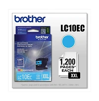 Brother LC10EC INKvestment 1,200 Page-Yield Super High-Yield Ink - Cyan