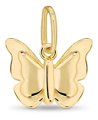 Devata Butterfly Pendant in 14K Gold, approx. 0.8 grams.