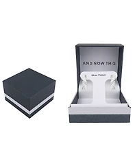 And Now This Crystal Twisted Hinged Hoop Earrings