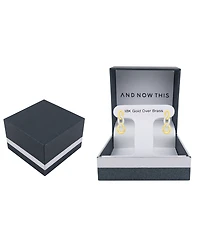 And Now This Crystal Link Drop Post Earrings