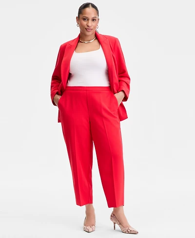 I.n.c. International Concepts Plus High Rise Pull-On Cropped Pants, Macy's Exclusive
