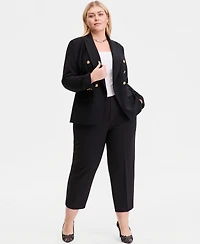 I.n.c. International Concepts Plus High Rise Pull-On Cropped Pants, Macy's Exclusive