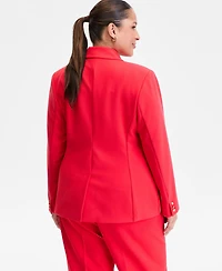 I.n.c. International Concepts Plus Faux Double-Breasted Blazer, Macy's Exclusive