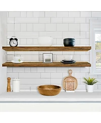 Sorbus 2-Pack 55" Wall Mounted Floating Shelves for Any Room
