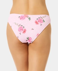 California Waves Women's Solid Low-Rise Swim Bottoms
