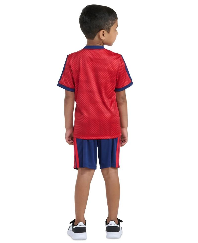 adidas Boys' 2T-7 Printed T-Shirt and Shorts, 2-Piece Set