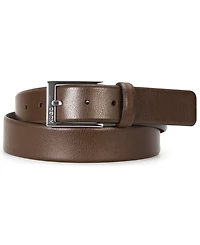 Hugo Boss Men's Polished Pin Buckle Leather Belt
