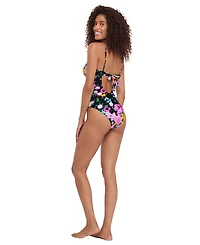Steve Madden Women's Scoop Neck One-Piece Swimsuit