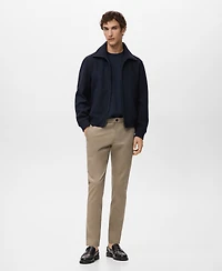 Mango Men's Barna Slim-Fit Twill Chino Pants