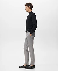 Mango Men's Barna Slim-Fit Twill Chino Pants
