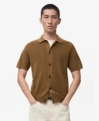 Mango Men's Cotton Knit Shirt