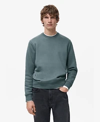 Mango Men's Regular-Fit Cotton Sweatshirt