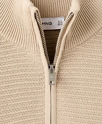 Mango Men's Cotton Structured Sweater