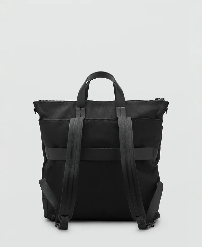 Mango Men's Multi-Functional Combined Leather Bag