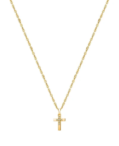 Tiny Blessings Children's 14K Gold Pure Faith Cross Girls' 12-14" Necklace