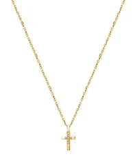 Tiny Blessings Children's 14K Gold Pure Faith Cross Girls' 12-14" Necklace