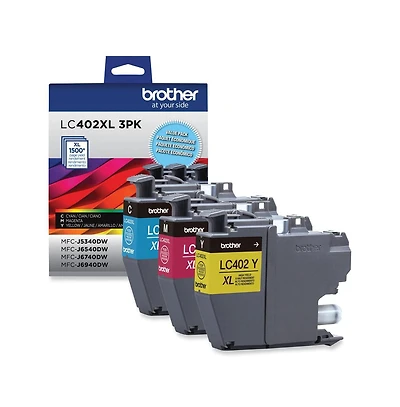 Brother LC402XL3PKS 1,500 Page-Yield High-Yield Ink -3 pack