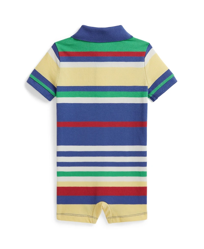 Polo Ralph Lauren Baby Boys' Striped Collar Shortall