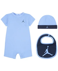 Jordan Baby Boys' or Girls' Jumpman Romper, Hat and Bib, 3-Piece Set