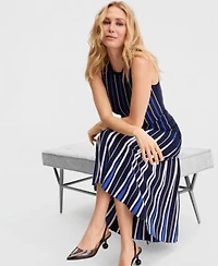 I.N.C. International Concepts Womens Sleeveless Striped Sweater Skirt