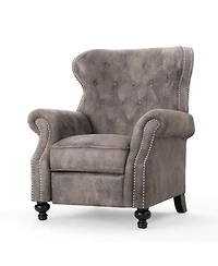 Streamdale Furniture Accented Push Back Recliner Chair with Rolled Arms