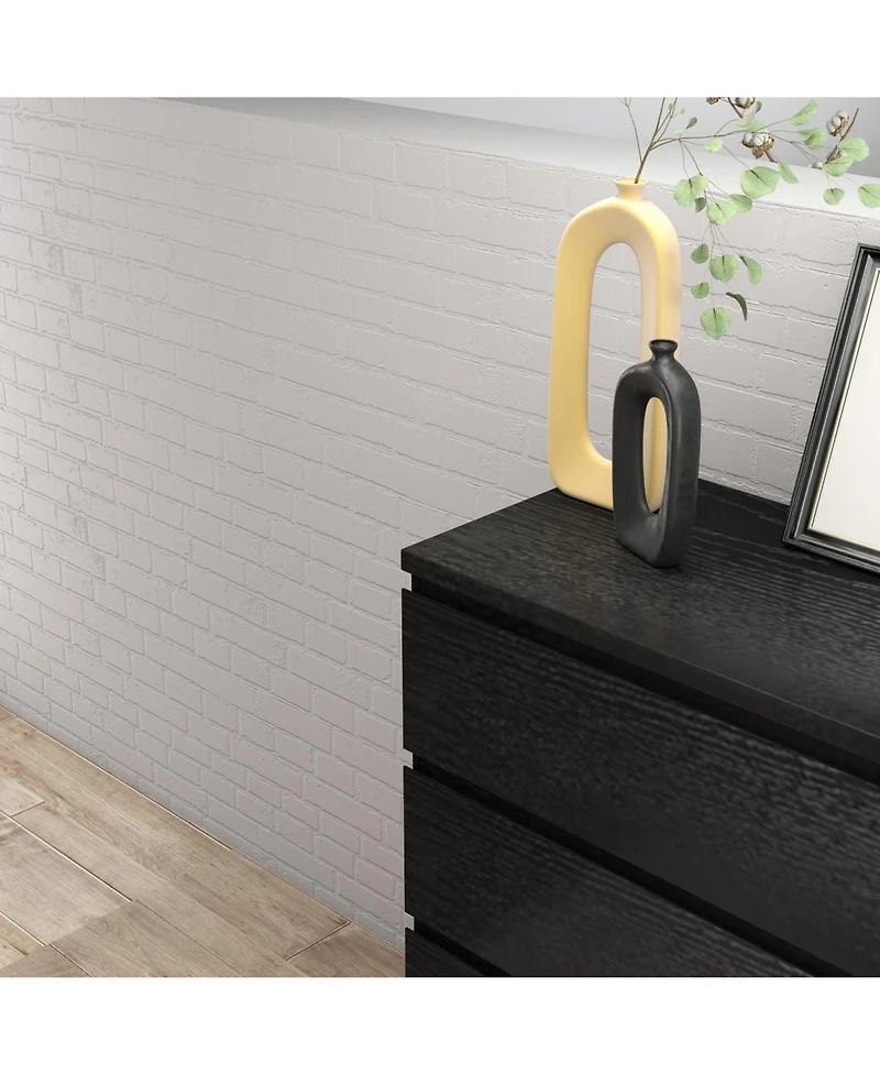 Streamdale Furniture Black 4-Drawer Modern Dresser