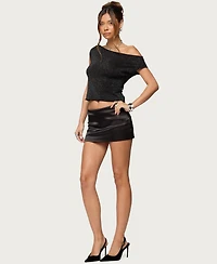 Edikted Women's Holly Glitter Off Shoulder Top