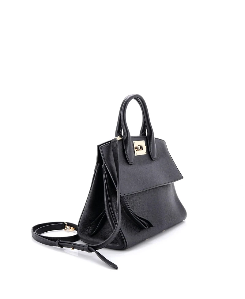 Pre-Owned Salvatore Ferragamo Small Studio Satchel Leather