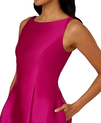 Adrianna Papell Boat-Neck A-Line Dress