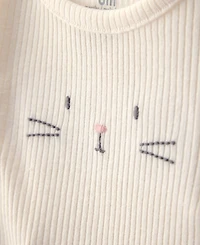 Carter's Baby Boys' or Baby Girls' Easter Bunny Rib Round Neck Bodysuit and Pants, 2-Piece Set