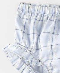 Carter's Baby Girls' Gingham Pull-On Dress, Hat and Diaper Cover, 3-Piece Set