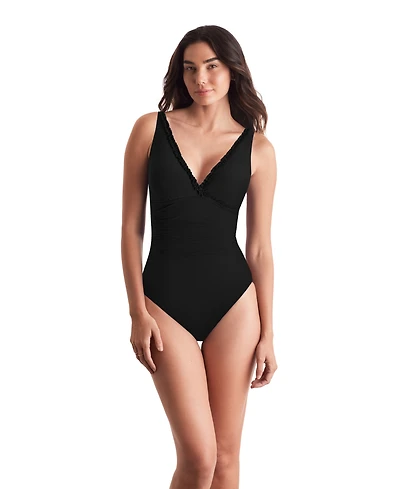 Mimi Flamingo Women's Sonny V-Neck One-Piece Swimsuit