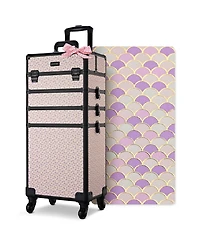 Byootique Cosmetology Case on Wheels 4in1 Professional Makeup Art Deco Tyrian