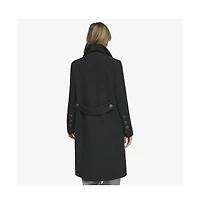 Andrew Marc Women's Almedia Sb Wool Twill Coat With Back Belt