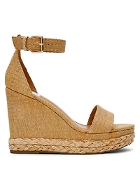 Dv Dolce Vita Women's Tammara Ankle-Strap Platform Whipstitch Wedge Sandals