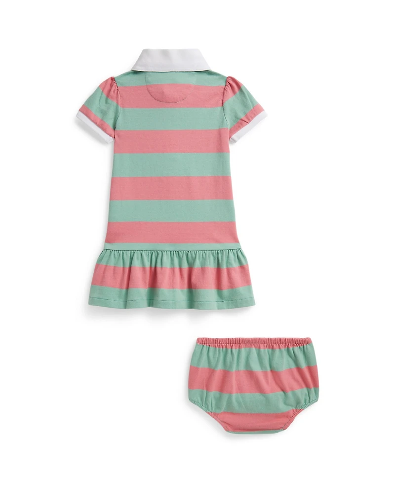 Polo Ralph Lauren Baby Girls' Striped Rugby Dress and Bloomer